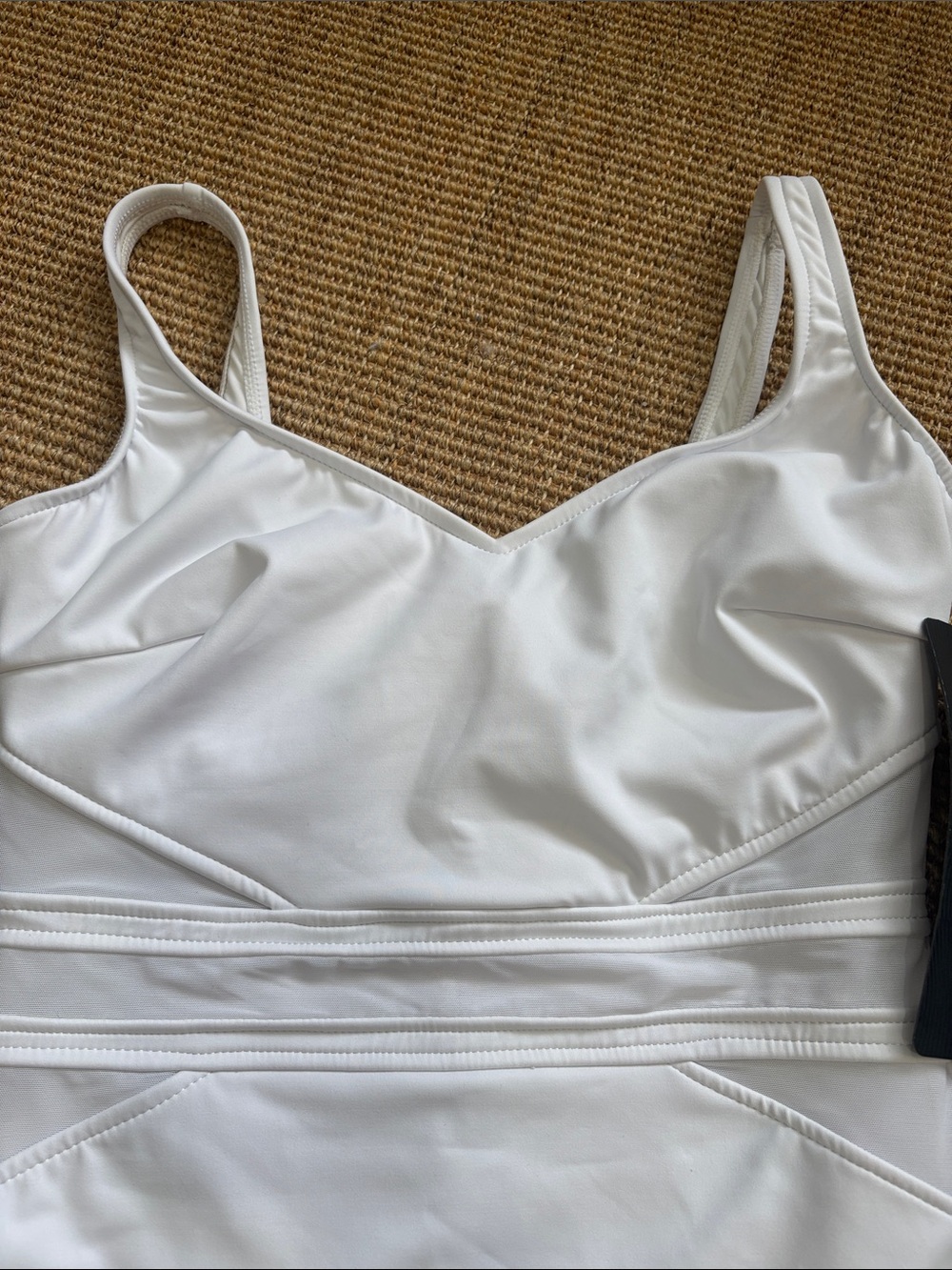 Miraclesuit White Girls One-Piece Swim Suit with Contour Seams - Picture 7 of 11